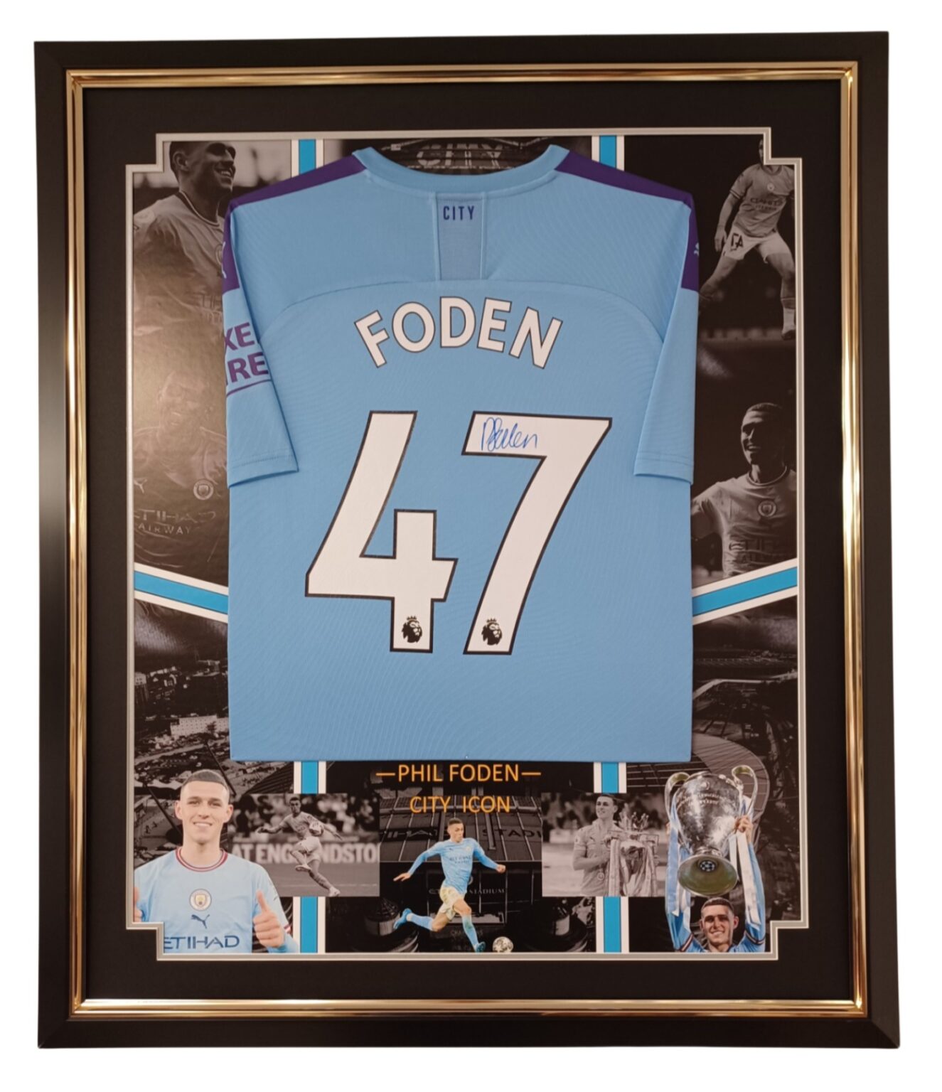 Phil Foden Of Manchester City Signed Shirt Signed Memorabila Shop