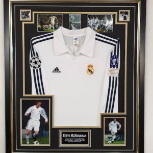 Steve McMananaman of Real Madrid Signed Photo with Shirt