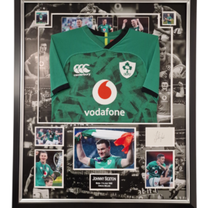 Johnny Sexton of Ireland Signed Display with Jersey