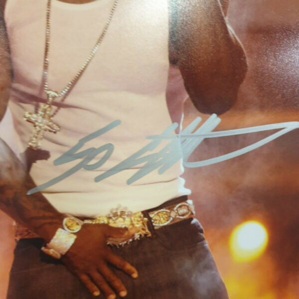 50 cent signed framed autograph photo