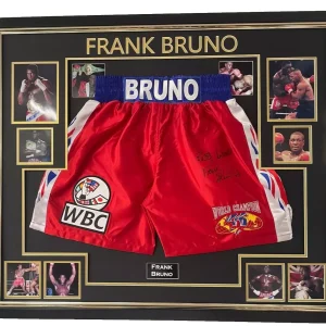 FRANK BRUNO SIGNED SHORTS