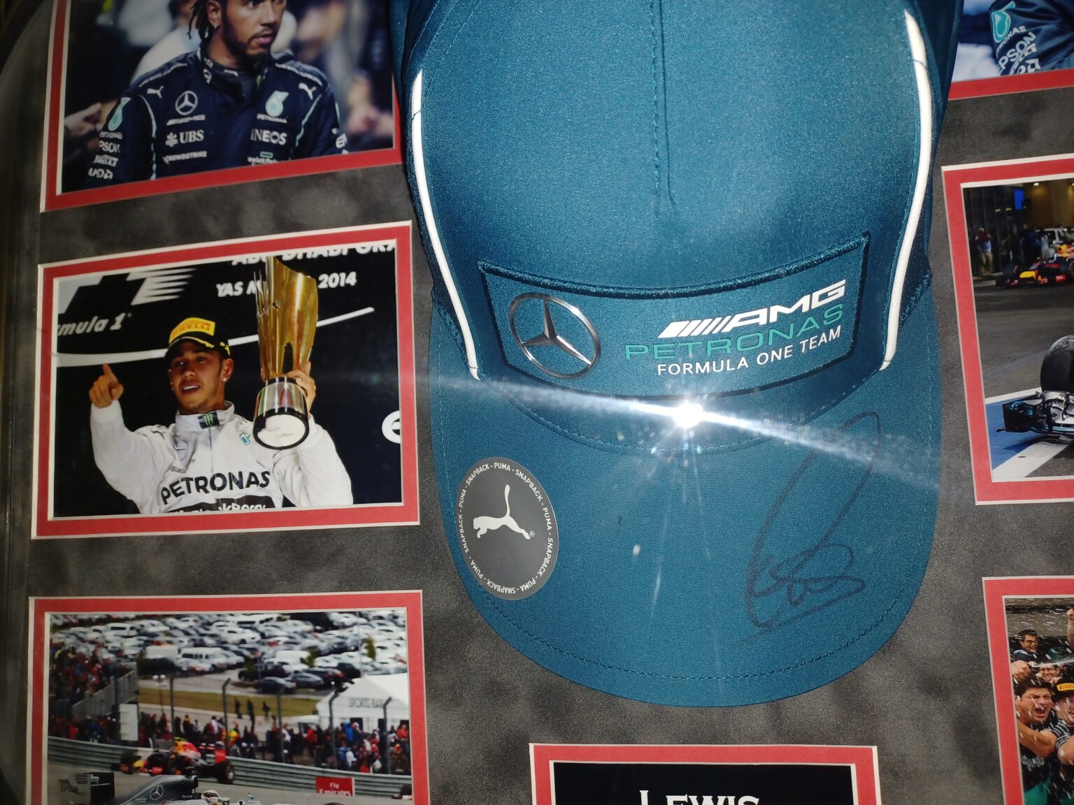 LEWIS HAMILTON SIGNED CAP Signed Memorabila Shop