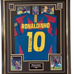 Ronaldinho signed barcelona shirt