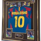 Ronaldinho signed shirt (barcelona)