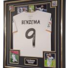 benzema signed real amdris shirt