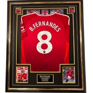 Framed Bruno Fernandes of United Signed Shirt