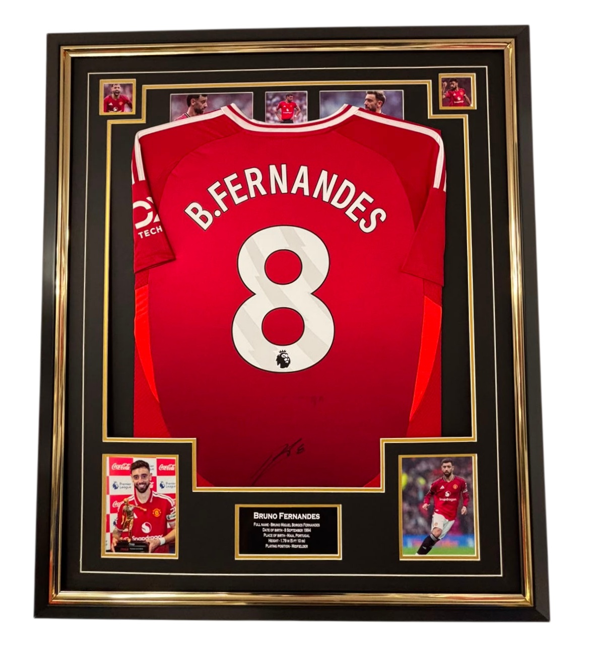bruno fernades signed jersey