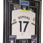 cristian romero signed shirt europa displa