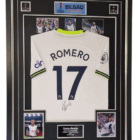 cristian romero signed shirt framed