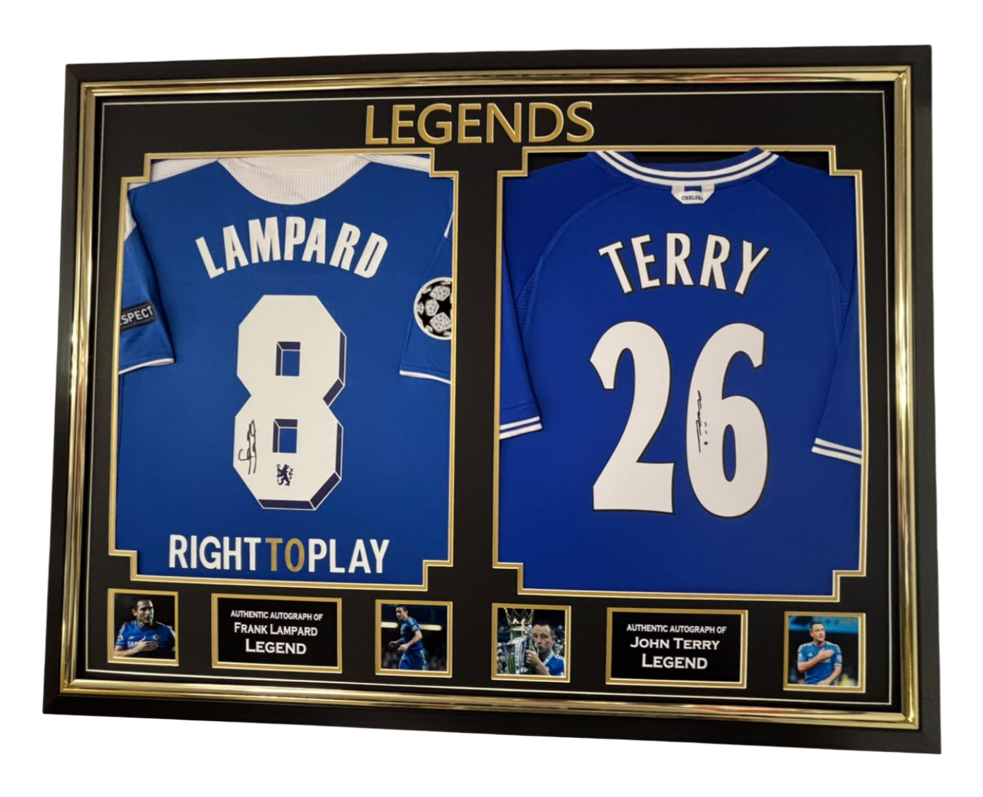 john terry and lampard signed shrts