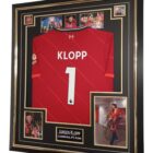 klopp signed picture with shirt jersey