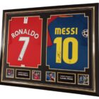 lionel messi and ronaldo signed shirts