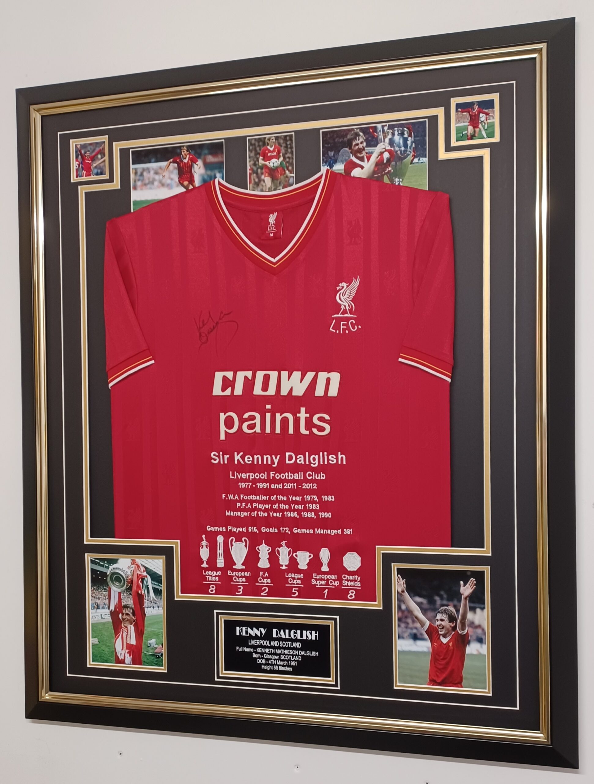liverpool kenny dalglish signed jersey