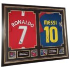 messi and ronaldo autographed jersey