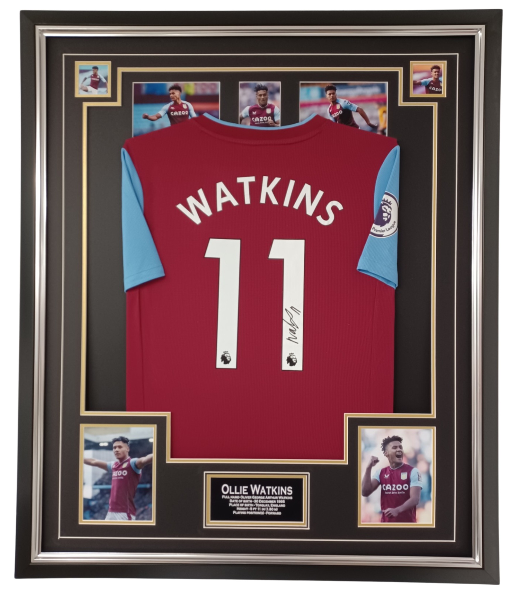 Philippe Coutinho Signed Shirt - Aston Villa Icon Jersey