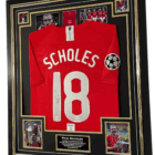 paul scholes signed shirt