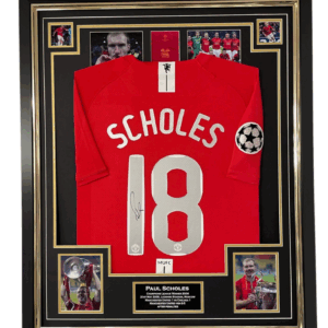 paul scholes signed shirt 2008