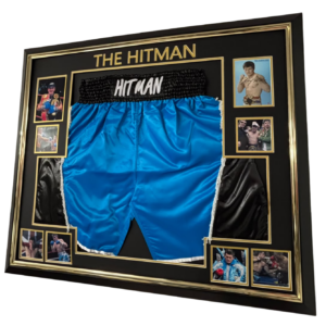 Ricky Hatton Signed Photo with Boxing Shorts