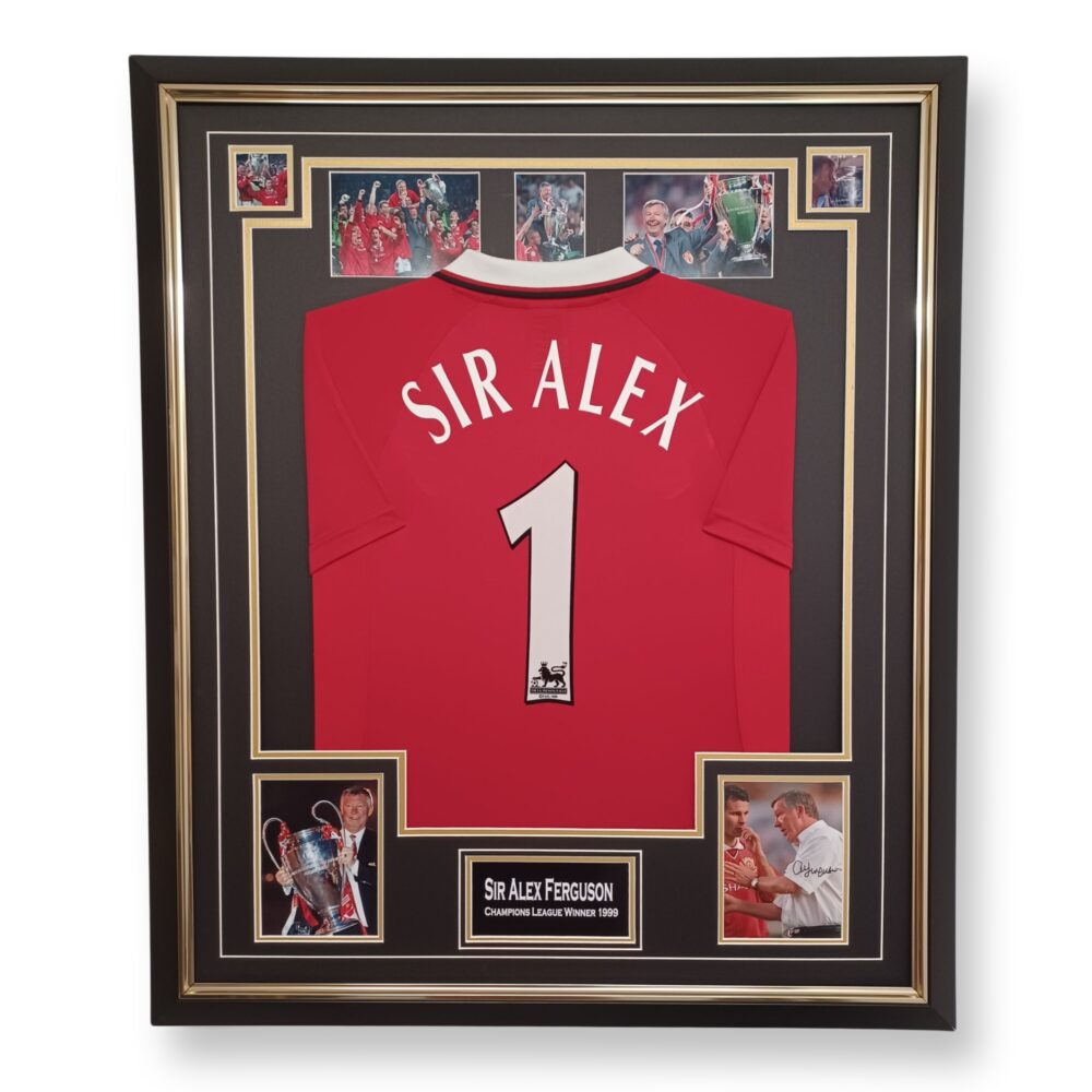 Sir Alex Ferguson Signed Photo with Shirt Display 1999 – Signed ...