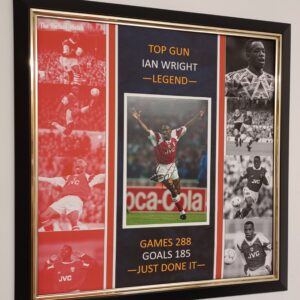 IAN WRIGHT SIGNED PICTURE OF ARSENAL scaled