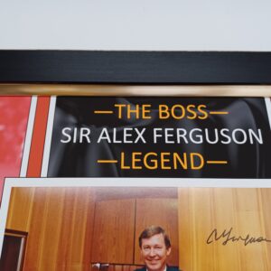 SIR ALEX FERGUSON SIGNED PICTURE MANCHESTER UNITED scaled