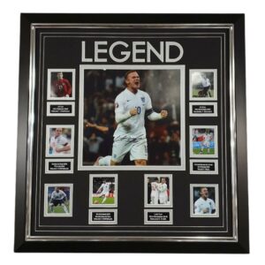 195 Wayne Rooney Signed Photo ENGLAND