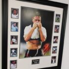Paul Gascoigne of England Signed Photo 1990 World Cup Display