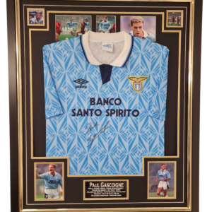 Paul Gascoigne of Lazio Signed Shirt