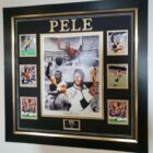 Pele of Brazil Signed Photo Display