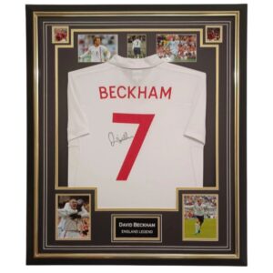 2995 Beckham signed Shirt england DAVID BECKHAM