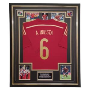 595 IniestA signed shirt SPAIN
