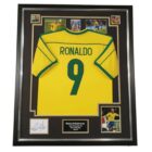 595 Ronaldo Da Lima Signed Display with Shirt BRAZIL
