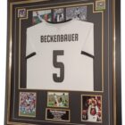 GERMANY SIGNED FRANZ BECKENBAUER PICTURE SHIRT JERSEY