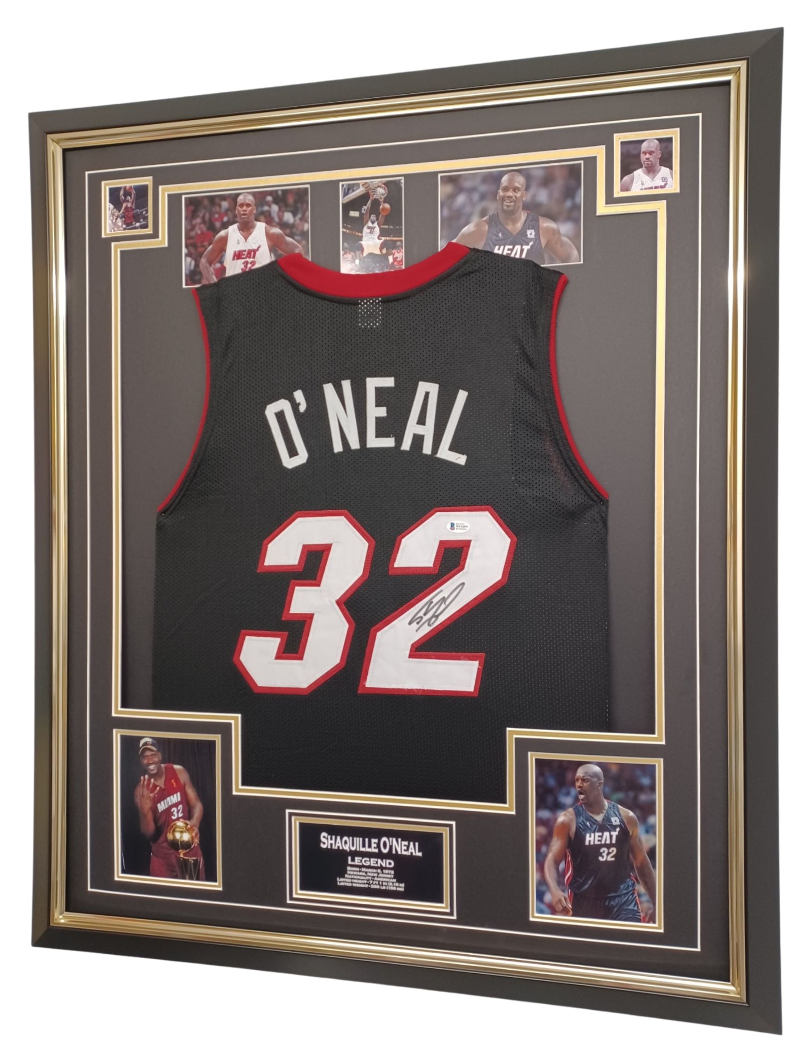 Shaquille O' Neal of Miami Heat Signed Jersey