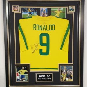 Framed Cristiano Ronaldo Signed Al Nassr Football Shirt