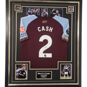 Matty Cash Signed Shirt Villa Star!