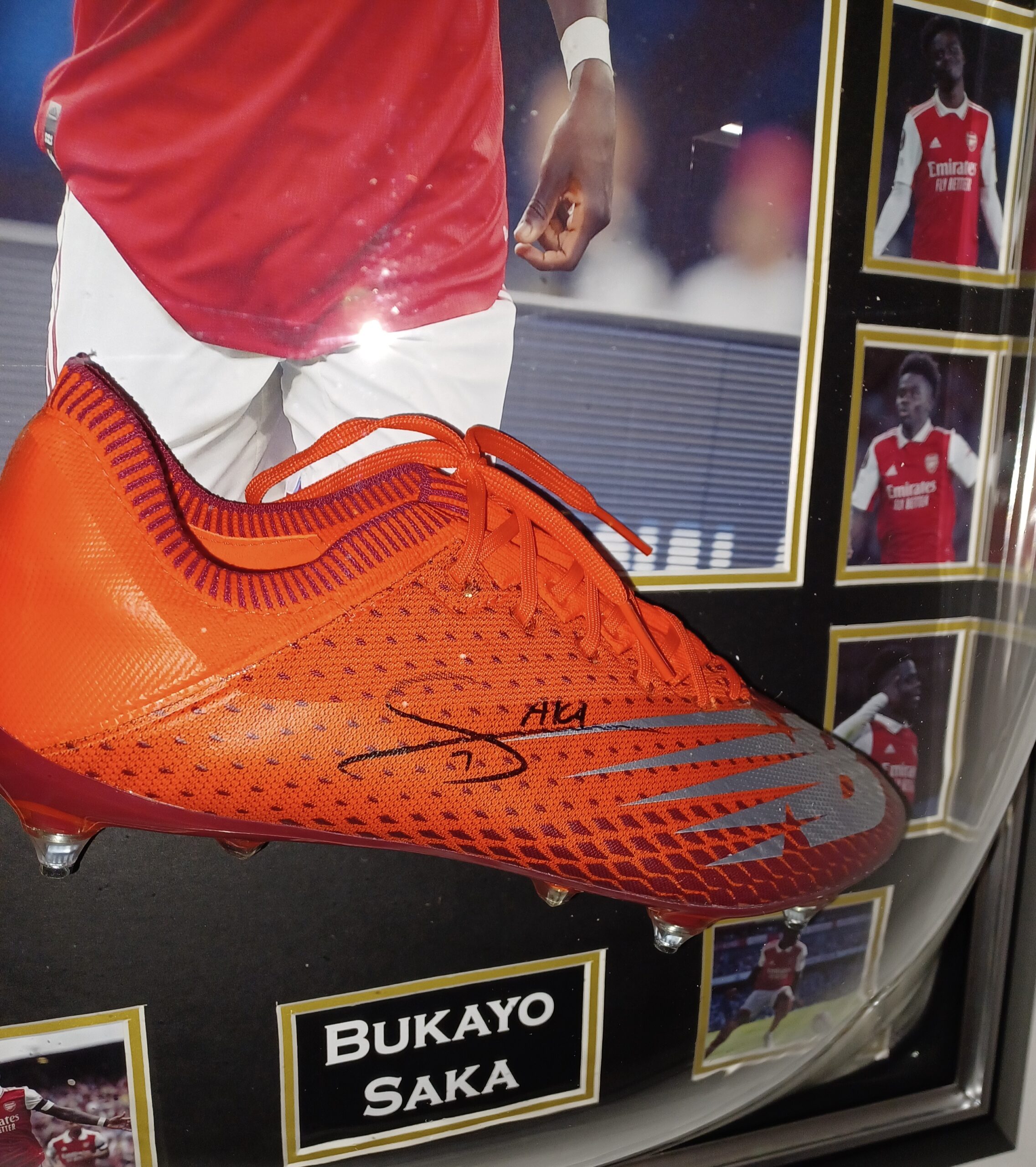 Bukayo Saka Of Arsenal Signed Boot Signed Memorabila Shop Shop Today