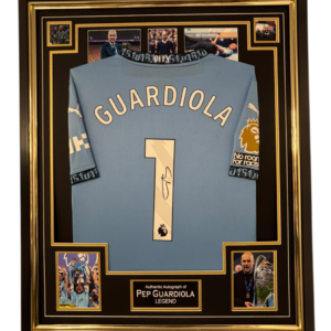 City Legend Pep Guardiola Signed Shirt