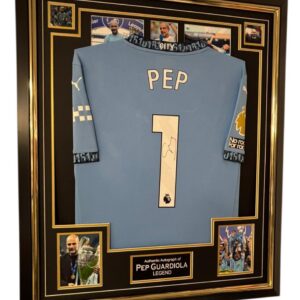 City Legend Pep Guardiola Signed Shirt