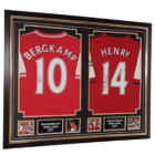 bergkamp and henry signed jersey