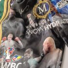 fury signed boxing trunks