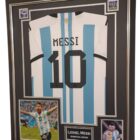 lionel messi signed picture with shirt