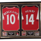 thierry henry and dennis bergkamp signed shirt