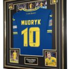 Mykhailo Mudryk signed ukraine jersey