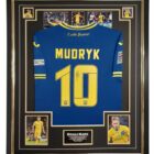 Mykhailo Mudryk signed ukraine shirt