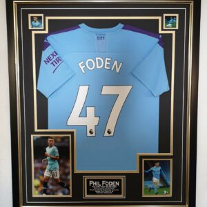 Phil Foden of Manchester City Signed Photo with Shirt