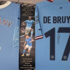kevin de bruyne and vincent kompany signed jersey