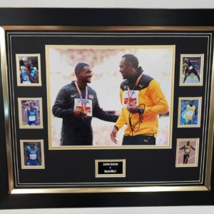 £195 Usain Bolt and Warren Gatlin Signed Photo