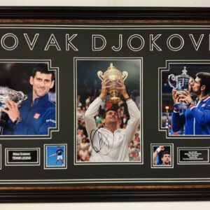 Novak Djokovic Signed Photo