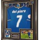 del piero signed picture with shirt italy